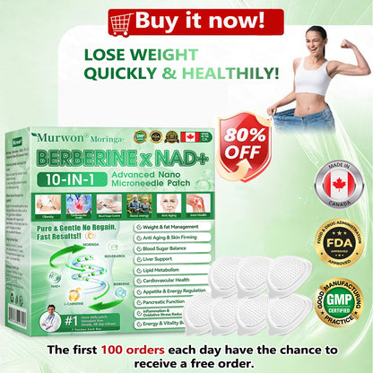 🇨🇦 Official store👩‍⚕️𝐌𝐮𝐫𝒘𝒐𝒏® Moringa · Berberine × NAD+ 𝟏𝟎-𝐢𝐧-𝟏 𝐀𝐝𝐯𝐚𝐧𝐜𝐞𝐝 𝐍𝐚𝐧𝐨 𝐌𝐢𝐜𝐫𝐨𝐧𝐞𝐞𝐝𝐥𝐞 𝐏𝐚𝐭𝐜𝐡 — 𝐎𝐧𝐜𝐞 𝐃𝐚𝐢𝐥𝐲, 𝐕𝐢𝐬𝐢𝐛𝐥𝐞 𝐑𝐞𝐬𝐮𝐥𝐭𝐬 𝐢𝐧 𝟕 𝐃𝐚𝐲𝐬3🎁